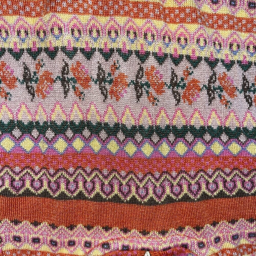 MATILDA JANE KEEP ME COZY CHOOSE YOU PATH HOODED SWEATER - FAIR ISLE RUFFLES - 8 - Picture 4 of 11